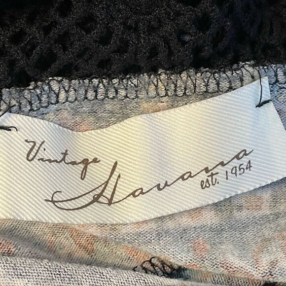 Vintage Havana Open Back Lightweight Knit Top High/Low S - Picture 6 of 6